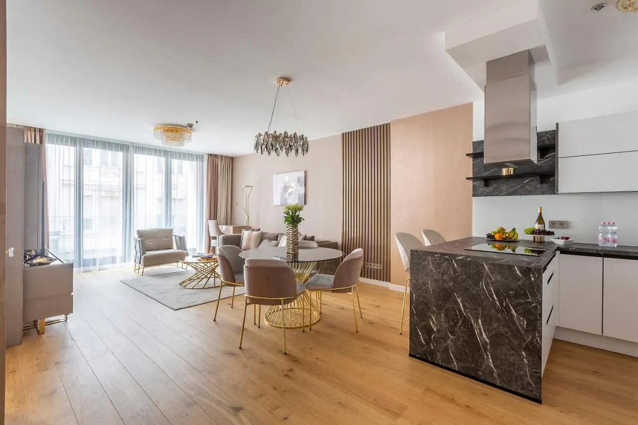 公寓式酒店 Emerald Luxury Downtown Apartment With Free Sauna & Gym 布达佩斯